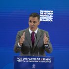 Pedro Sánchez presenta el Pacte d’Estat per a l’emergència climàtica. - EUROPA PRESS