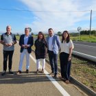 Visita d’obres ahir a la carretera de Bellvís. - DIPUTACIÓ