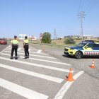 Control dels Mossos a l’N-240 a l’entrada a Lleida pels Mangraners. - MAGDALENA ALTISENT