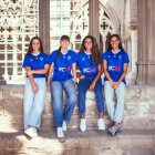 Noe, Laura Fernández, Inés i Evelyn, a la Seu Vella. - PAU PASCUAL