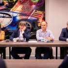 Puigdemont amb altres membres de Junts. - ACN