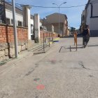 La zona on s’executen les obres per fer més segur l’accés al col·legi de la Granja.; Array