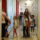 Imatge del primer dia de classe del passat curs. - SEGRE