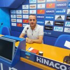 Jordi Cortés, ahir a la sala de premsa del Camp d’Esports. - JCMC