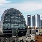 La fachada de la sede del BBVA.