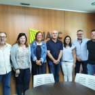 Els representants d’ERC i JARC presents en la reunió. - ERC LLEIDA