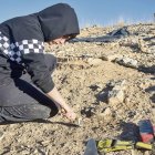 Excavació de l’urna funerària sense túmul. - LAIA PEDRÓS