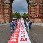 Concentració de CCOO i UGT ahir a Barcelona. - EUROPA PRESS