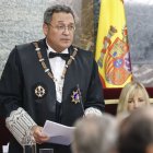 El fiscal general, Álvaro García Ortiz, durant la polèmica obertura de l’any judicial la setmana passada. - EUROPA PRESS