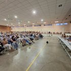 La de Miralcamp va ser la segona reunió dels responsables del canal amb els regants aquesta setmana. - E.FARNELL