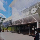 Imatge virtual de com serà la nova entrada al recinte firal.