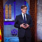 El president va pronunciar el seu discurs amb motiu de la Diada des del Saló de la Verge de Montserrat. - GOVERN DE LA GENERALITAT