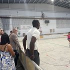 Larrosa i Quiñónez, ahir durant la visita. - AJUNTAMENT DE LLEIDA