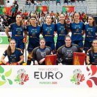 Les jugadores espanyoles que van disputar ahir el duel. - RFEP