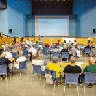 Els veïns del barri antic de Ponts que van participar en la reunió. - A. CUCURULLS