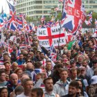 Manifestació a Londres contra l’augment de la immigració. - EFE