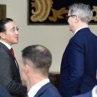 El ministre Albares amb el secretari del Tresor dels EUA. - EFE