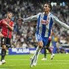 Pere Milla va ser la cara i la creu: va anotar l’1-0 però va ser expulsat. - EFE