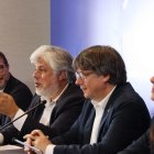 Carles Puigdemont reunit amb la seua cúpula a Waterloo. - ACN