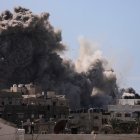 Un bombardeo en la ciudad de Gaza.