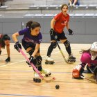 Maria Porta es disposa a rematar a la porteria de l’Alpicat. - CLARA LIÁÑEZ