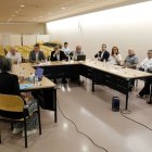 Ordeig reunit amb representants de la cooperativa d’Artesa de Segre durant la visita d’ahir. - SUBDELEGACIÓ DEL GOVERN A LLEIDA