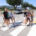 Un dels passos de vianants que es pintarà i que forma part d’una de les rutes. - MAGDALENA ALTISENT