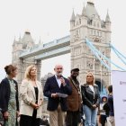 El conseller d'UE, Jaume Duch, durant la seva visita a Londres.