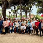Representants del PSC de Lleida, ahir a la Festa de la Rosa. - PSC