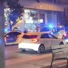 Imatge de la Guàrdia Urbana al lloc.