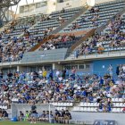 Una vista de la grada de l’estadi en l’amistós Lleida-Sant Andreu. - JORDI ECHEVARRIA