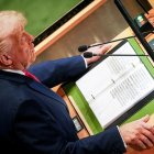 Donald Trump es va queixar d’una avaria al teleprompter en l’Assemblea de l’ONU. - EUROPA PRESS