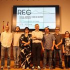 Presentació ahir a l’IEI de ‘Broll. Una terra oberta en Canal’. - AMADO FORROLLA