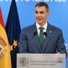 Pedro Sánchez, davant de les Nacions Unides a Nova York. - EUROPA PRESS