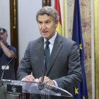 Alberto Núñez Feijóo, parlant al Congrés dels Diputats. - EUROPA PRESS