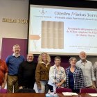 Presentació ahir a la Universitat de Lleida del projecte d’obra completa de Màrius Torres. - UDL