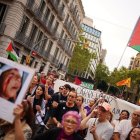 Estudiants es concentren al claustre de La Pensativa de la UdL. - ACN