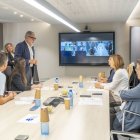 Un moment de la primera reunió de la junta de preus de greixos i farines animals de Mercolleida. - PAU PASCUAL