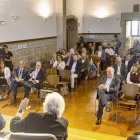 La jornada, retransmesa per Lleida Televisió, es va portar a terme a l’Aula Magna de l’Institut d’Estudis Ilerdencs. - JORDI ECHEVARRIA
