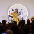 Alba Carmona, estrella aquest any del festival, als cellers Raimat. - JORDI ECHEVARRIA