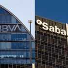 Les seus del BBVA i del Banc Sabadell. - EUROPA  PRESS