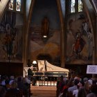 El concert del clavecinista Ignacio Prego a l’església de Raimat va posar el colofó al festival. - DAVID DEL VAL