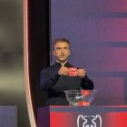 Juan Agüero, jugador clau en la classificació de l’equip per a aquesta ronda, ahir en el sorteig. - ATLÈTIC LLEIDA