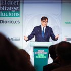 Salvador Illa va participar ahir en unes jornades sobre habitatge. - GENERALITAT
