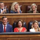 La resposta de Sánchez va provocar rialles a la bancada del PSOE i la del Govern. - EUROPA PRESS