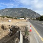 Obres del nou accés a la C-14 del polígon d'Organyà.