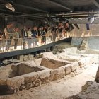 Inauguració ahir de les adoberies i les projeccions per divulgar-ne la història. - AMADO FORROLLA