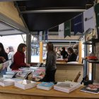 Una parada de llibres de la tercera edició del Sant Miquel de les Lletres de Lleida