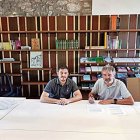 Moment de la formalització del dipòsit del fons a l’Arxiu. - ARXIU COMARCAL