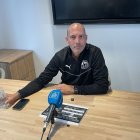 Gabri García durant la seua compareixença davant els mitjans de comunicació dilluns passat. - MARC PERELLÓ